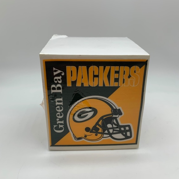 NFL Turner Green Bay Packers Team Cube Note Pad Writing Paper Cube Sealed - Picture 2 of 11